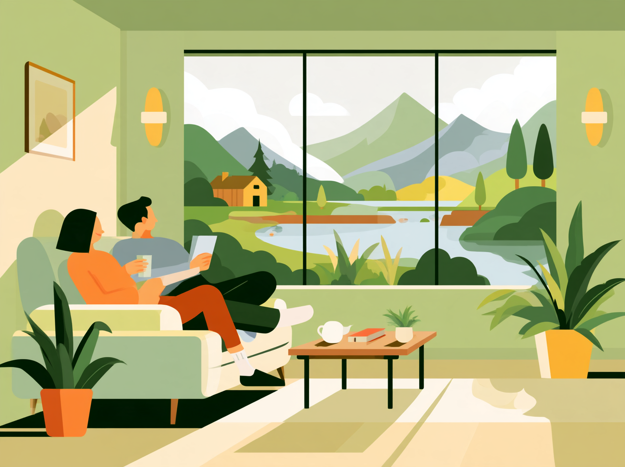Guests enjoying the property